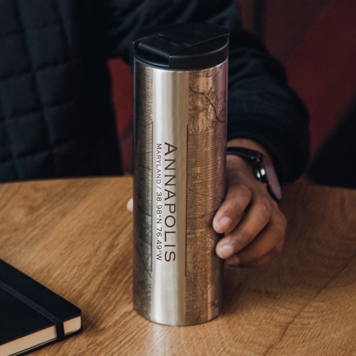 Annapolis - Maryland Engraved Map Tumbler