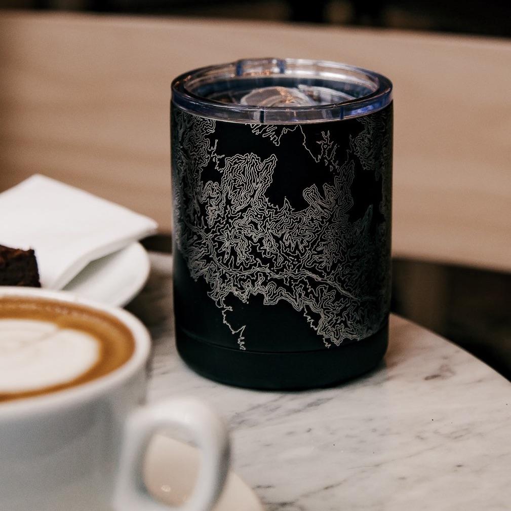 Cedarburg - Wisconsin Engraved Map Insulated Cup in Matte Black
