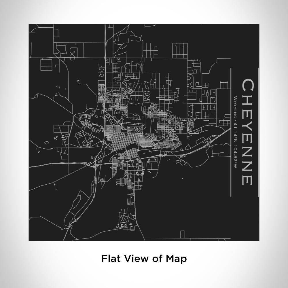 Cheyenne - Wyoming Map Tumbler in Matte Black