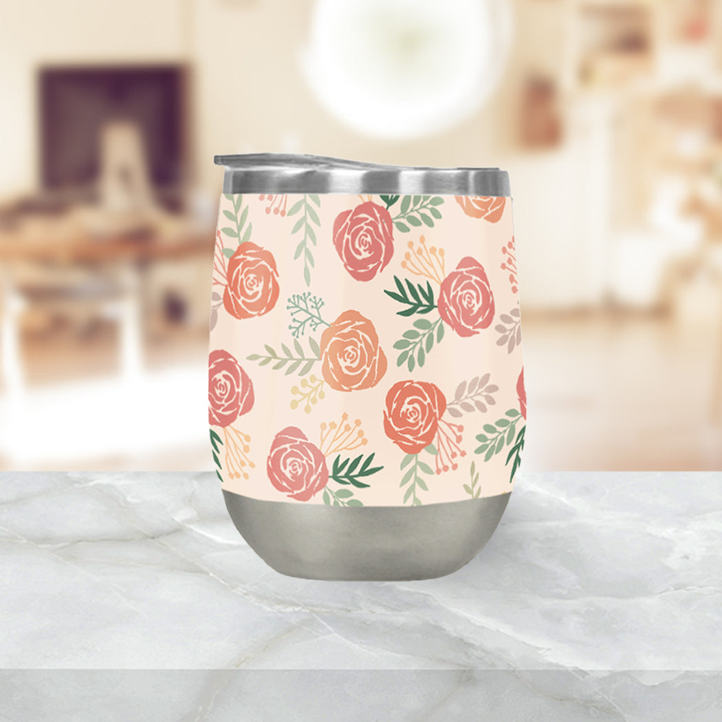 Warm Floral Tumbler