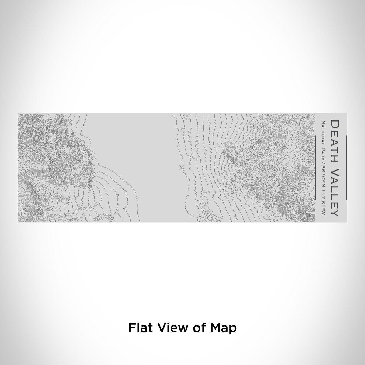 Death Valley National Park Engraved Topographic Map Insulated Cup