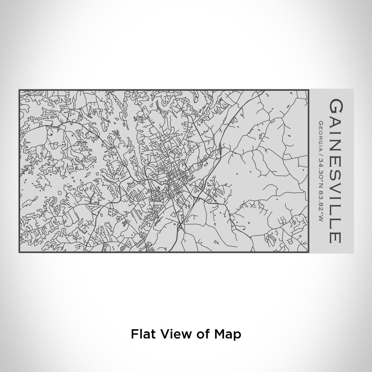 Gainesville - Georgia Engraved Map Insulated Bottle