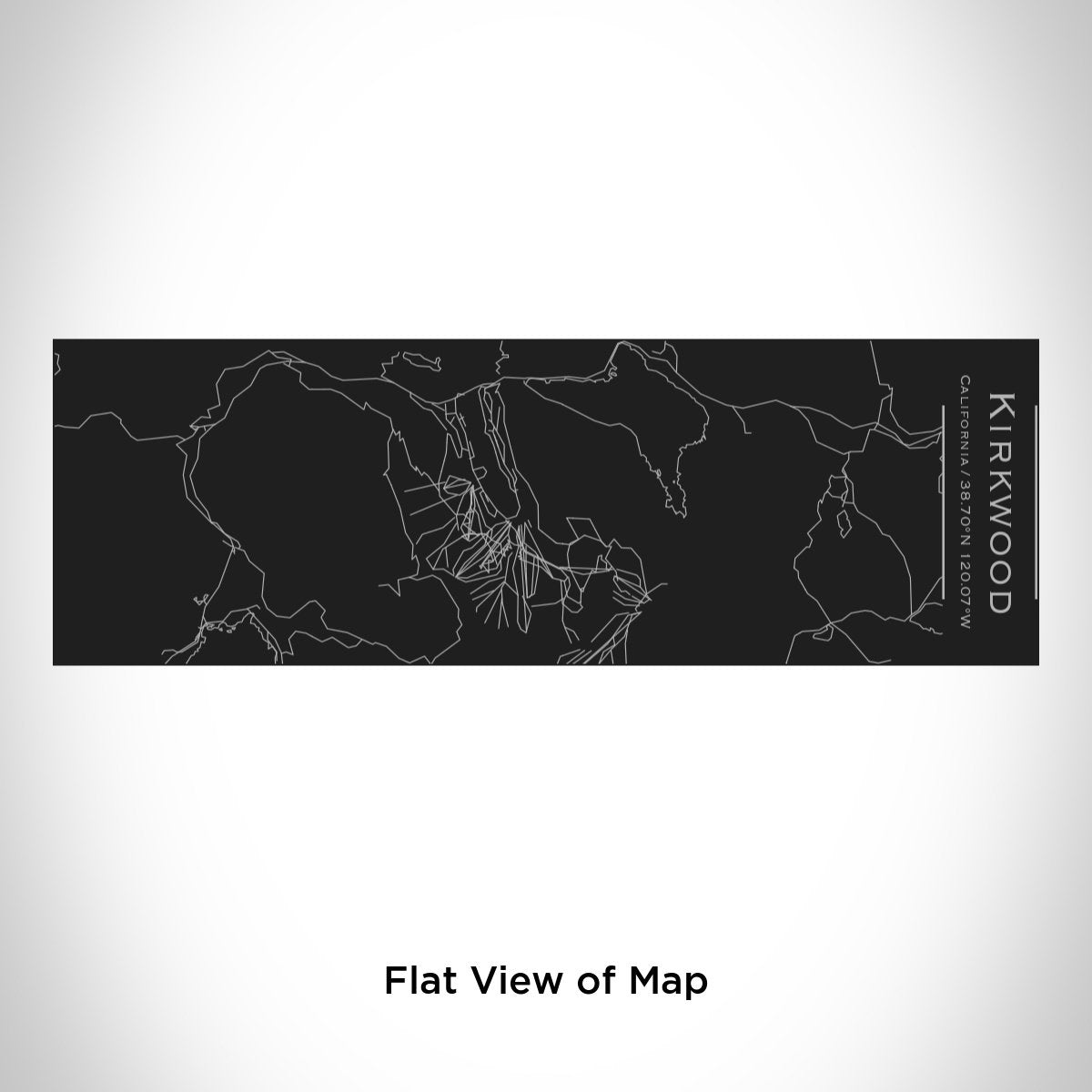 Kirkwood - California Engraved Map Insulated Cup in Matte Black