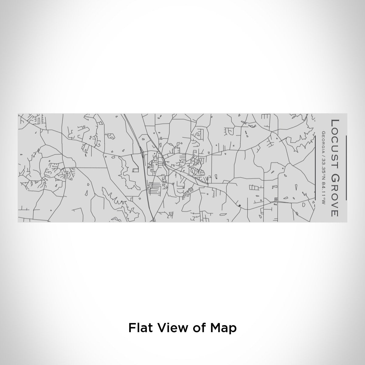 Locust Grove - Georgia Engraved Map Insulated Cup