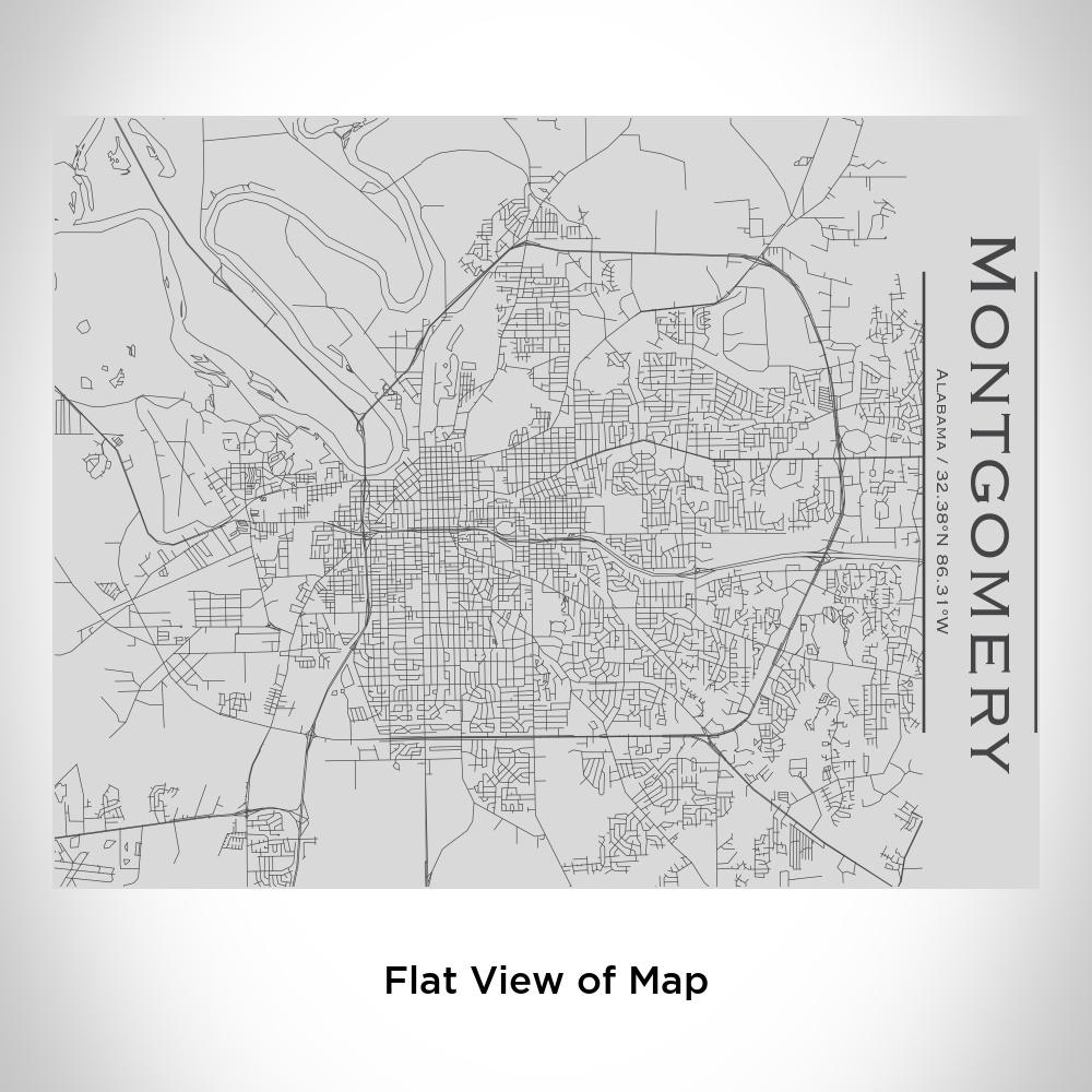 Montgomery - Alabama Map Bottle with Bamboo Top