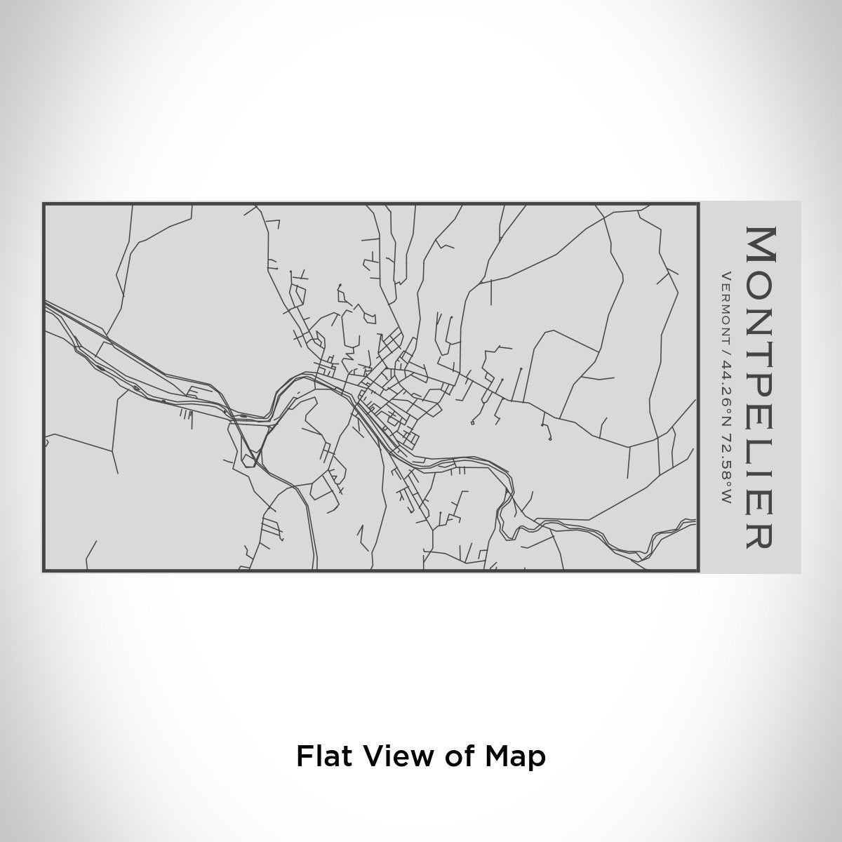 Montpelier - Vermont Engraved Map Insulated Bottle