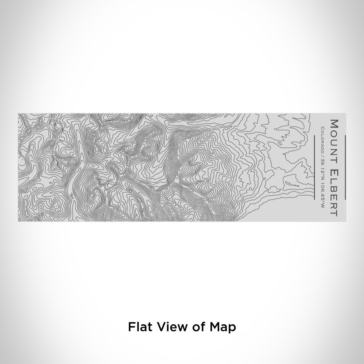 Mount Elbert - Colorado Engraved Topographic Map Insulated Cup