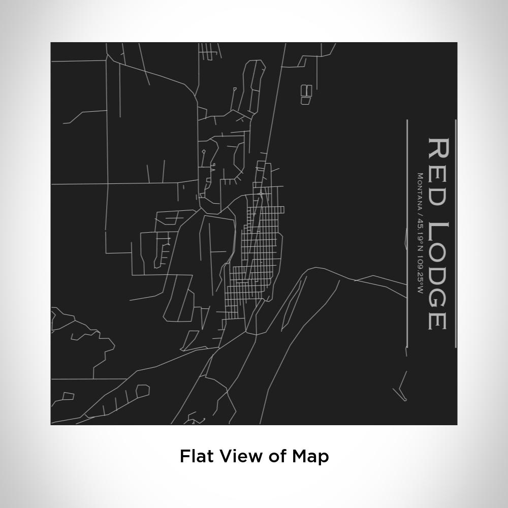 Red Lodge - Montana Map Tumbler in Matte Black