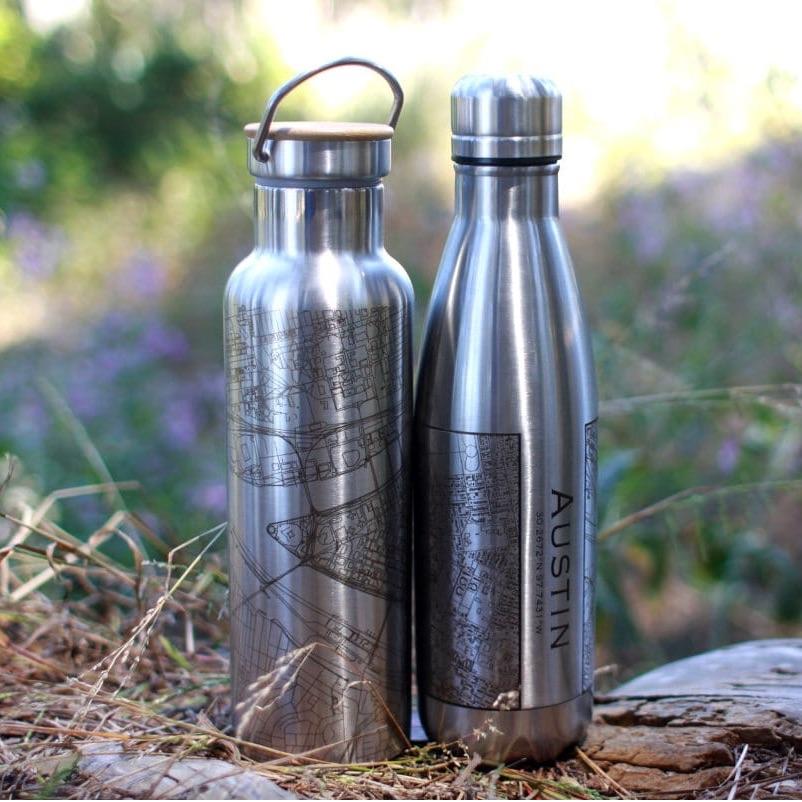 Sedalia - Missouri Engraved Map Insulated Bottle