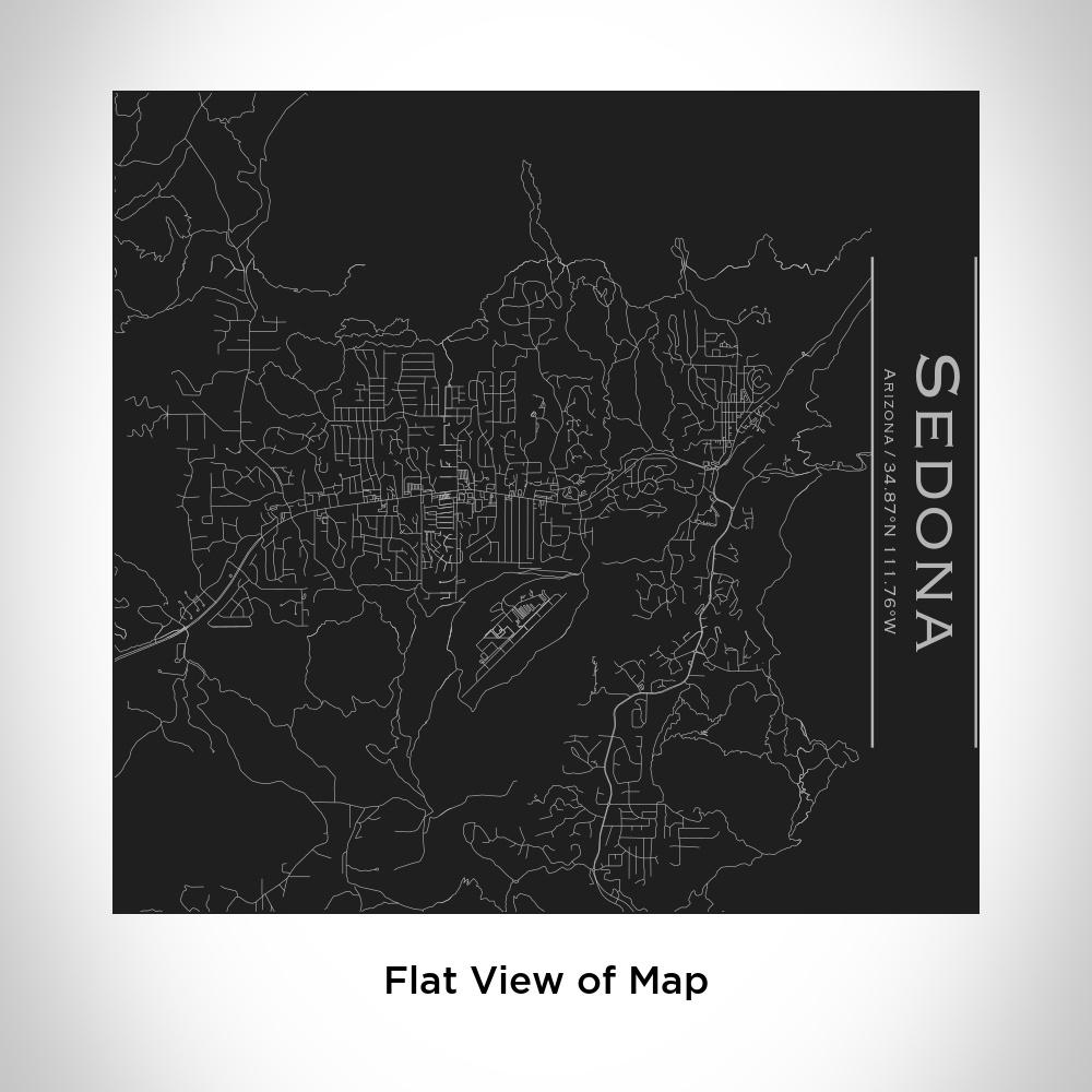 Sedona - Arizona Map Tumbler in Matte Black