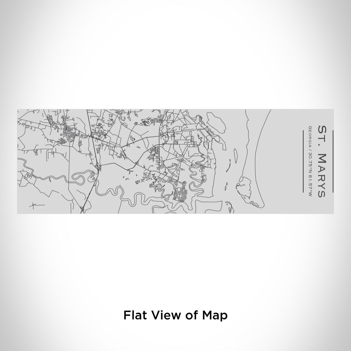 St. Marys - Georgia Engraved Map Insulated Cup