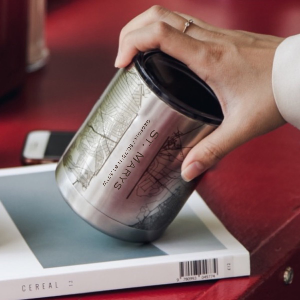 St. Marys - Georgia Engraved Map Insulated Cup