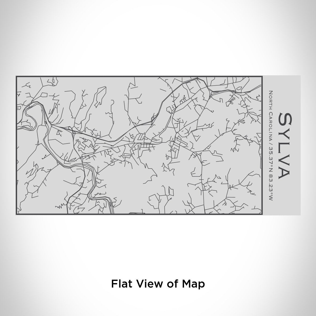 Sylva - North Carolina Engraved Map Insulated Bottle
