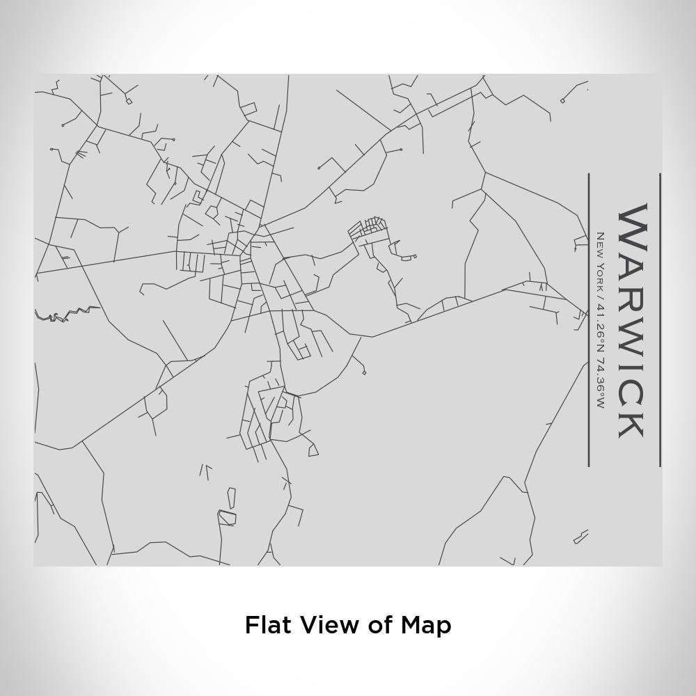 Warwick - New York Map Bottle with Bamboo Top