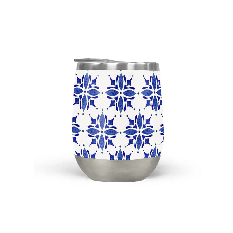 Dark Blue Tile Tumbler