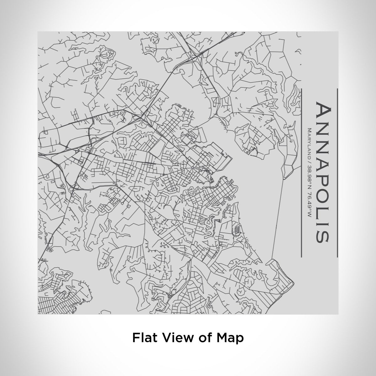 Annapolis - Maryland Engraved Map Tumbler