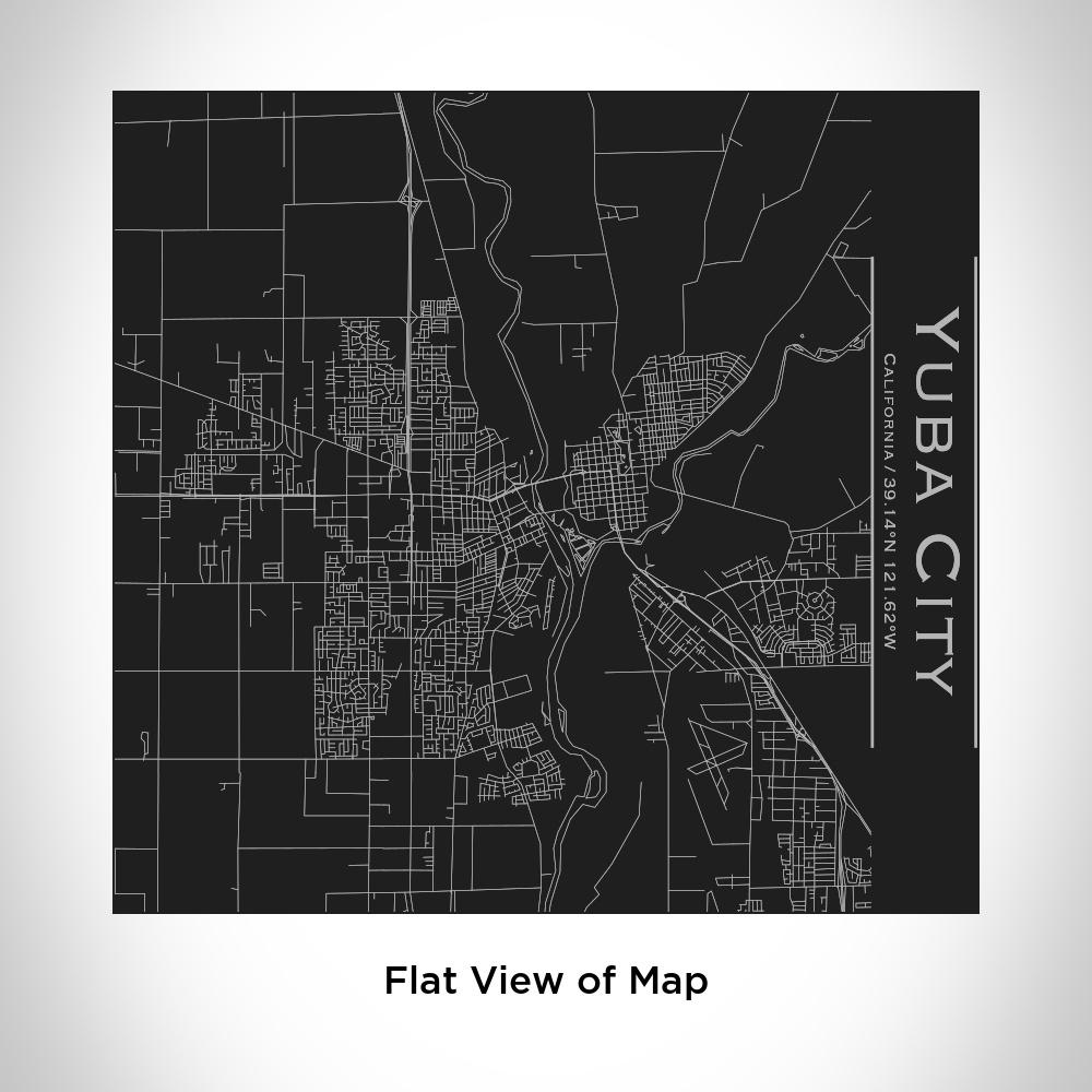 Yuba City - California Map Tumbler in Matte Black